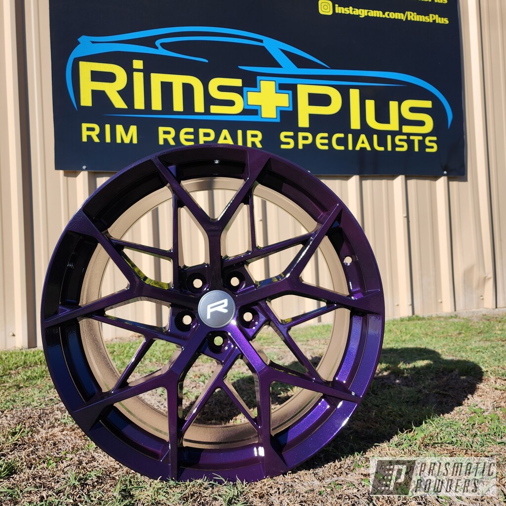 Custom Rims finished in a Mystic Purple and Majestic Purple Finish ...