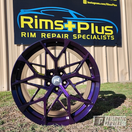 Powder Coating: Wheels,Automotive,Rims,Mystic Purple PMB-6968,Purple,Rimsplus,Majestic Purple PPB-2144