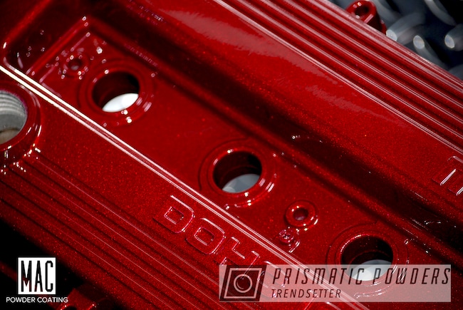 Powder Coating: Valve Covers,Illusion Cherry PMB-6905,Clear Vision PPS-2974,Mazda,Automotive