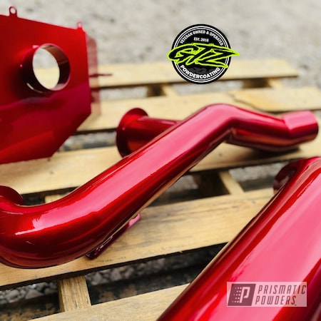 Powder Coating: Automotive,LOLLYPOP RED UPS-1506,powder coated