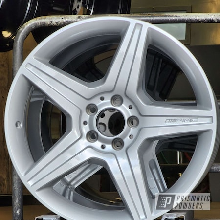 Powder Coating: Aluminum Wheels,Pacific Silver PMB-2811,Custom Wheels,powder coated