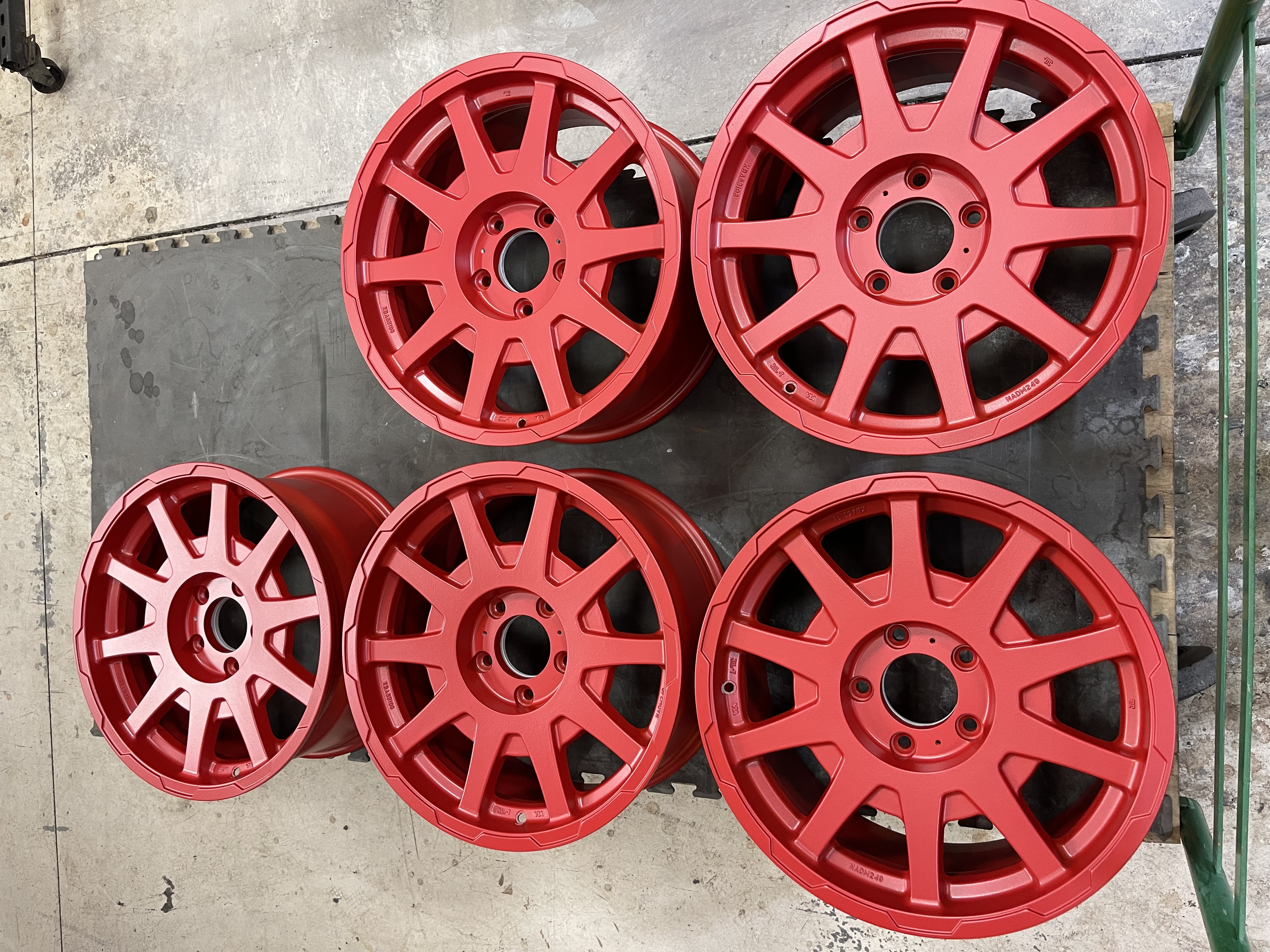 Red Sparco Rims Sparco Dakar Wheels using PSB-10851 | Prismatic Powders