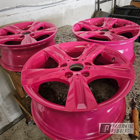 Powder Coating: Rims,Passion Pink PSS-4679,Automotive,Custom Wheels,Wheels