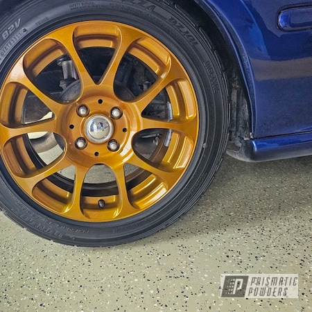 Powder Coating: Wheels,Automotive,Illusion Dorado PMB-6921,Rims