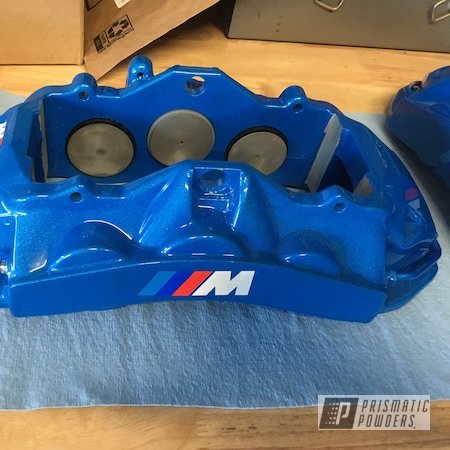 Powder Coating: Brembo,Clear Vision PPS-2974,BMW,Illusion Lite Blue PMS-4621,Brake Calipers,Brakes