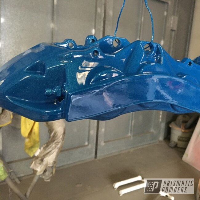 Bmw Brakes Powder Coated In Clear Vision And Illusion Lite Blue