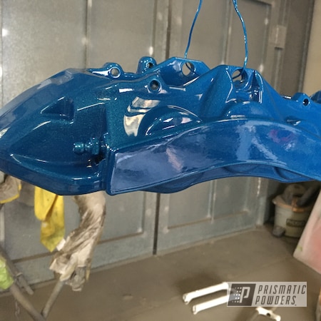 Powder Coating: Clear Vision PPS-2974,Brakes,Brembo,BMW,Brake Calipers,Illusion Lite Blue PMS-4621