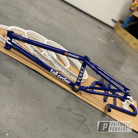 Powder Coating: Bicycles,Powder Coated French Bicycle Frame,Clear Vision PPS-2974,Bike Frame,BMX Bike,NAVY BLUE PSB-8009,BMX,Bicycle Frame