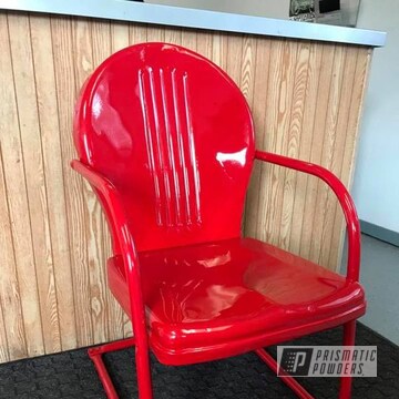 Red Powder Coated Chair