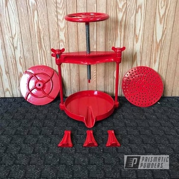Powder Coated Red Parts