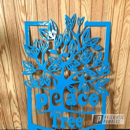 Powder Coating: RAL 5015 Sky Blue,Miscellaneous,Metal Sign