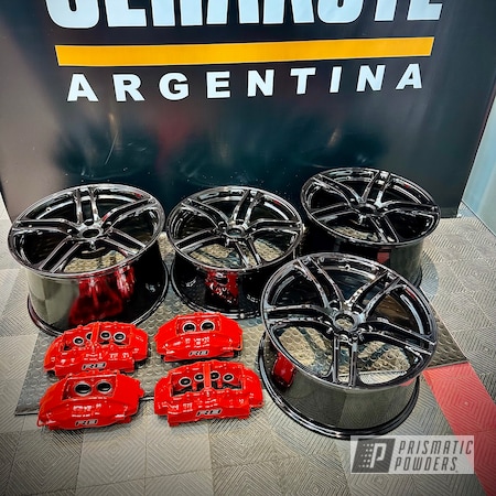 Powder Coating: Wheels,Automotive,Audi Wheels,Clear Vision PPS-2974,Brake Calipers,msspaint,High Gloss Black PSS-11248,Very Red PSS-4971,Audi R8,Automotive Parts