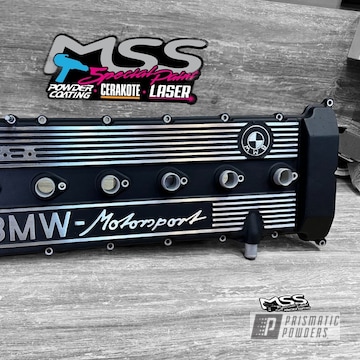 Bmw M1 Valve Cover Powder Coated In Black Satin Texture