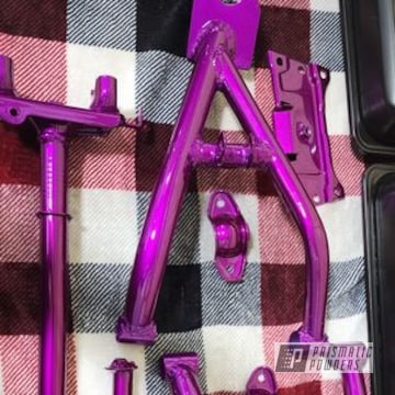 Honda 300 Powder Coated In Pps-2974, Pms-2569 And Pss-4514