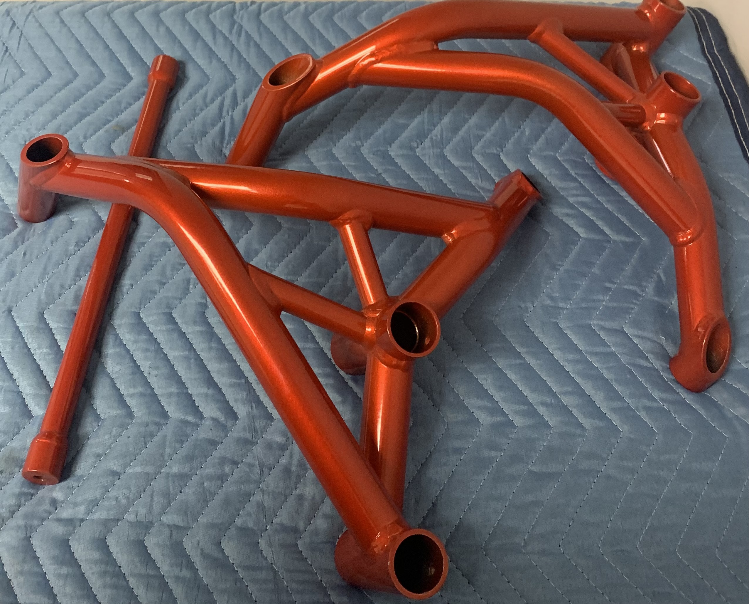Powder Coat Motorcycle Crash Protectors | Prismatic Powders