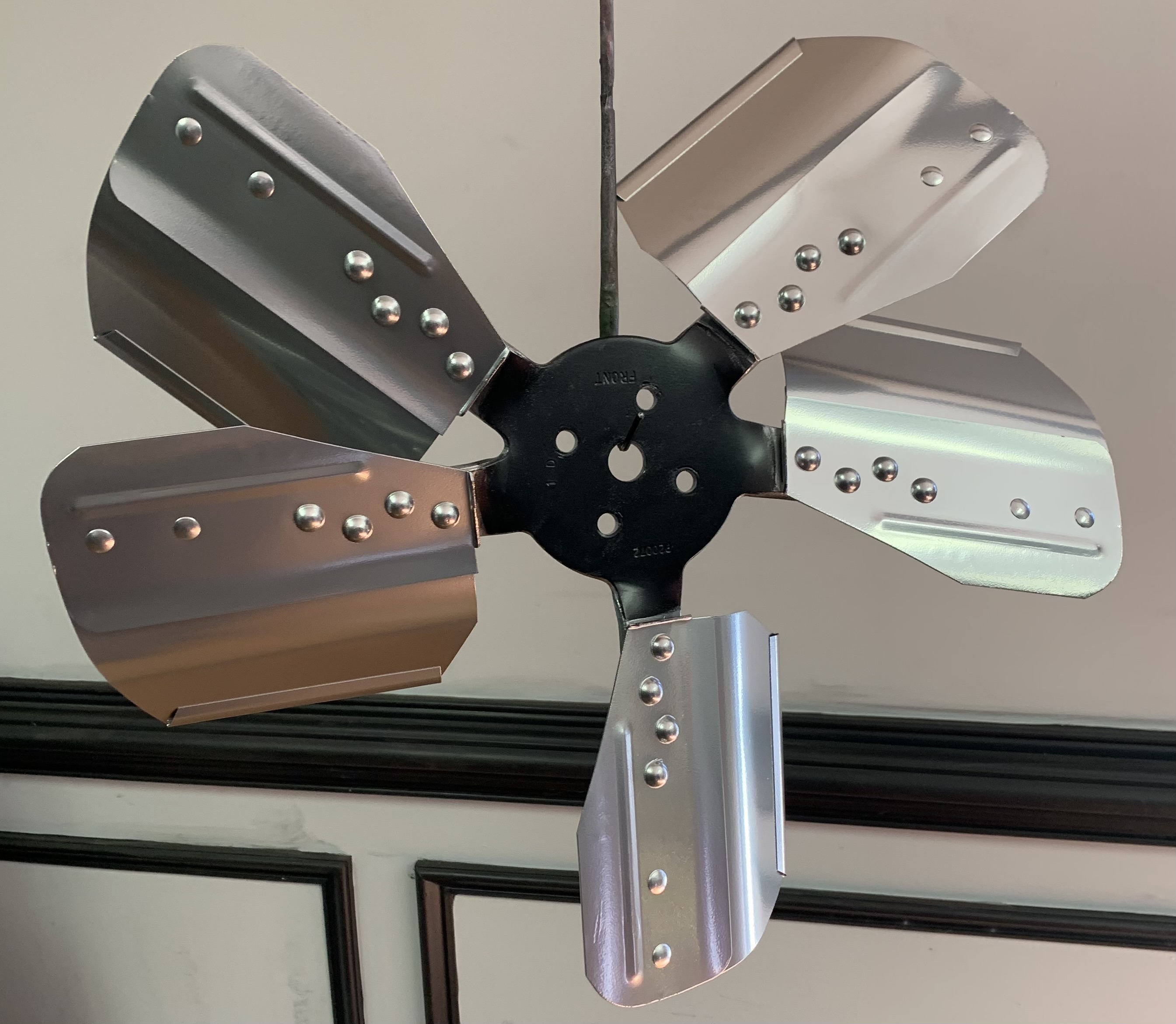 Fan With Poder Fan 1963 C10 using Polished Aluminum | Prismatic Powders