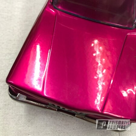 Powder Coating: Clear Vision PPS-2974,Tonka Toys,Toy Truck,Illusion Pink PMB-10046,Pearl Sparkle PMB-4130