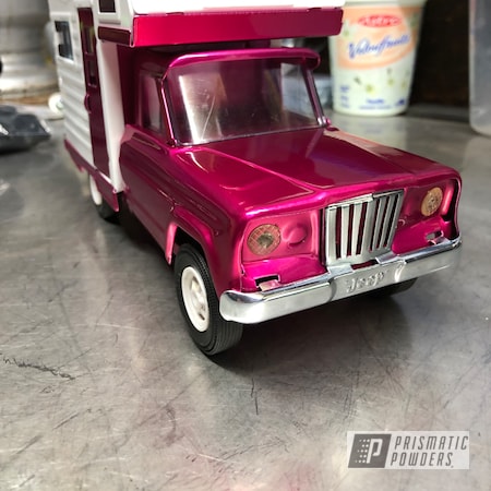 Powder Coating: Tonka Toys,Pearl Sparkle PMB-4130,Illusion Pink PMB-10046,Clear Vision PPS-2974,Toy Truck