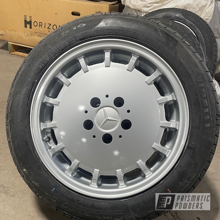 Powder Coating: Wheels,Porsche Silver PMS-0439,Clear Vision PPS-2974,Rims,Mercedes
