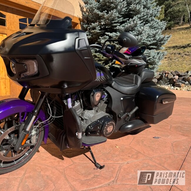 Purple Indian Challenger Powder Coated In Pss-11248, Pps-1505, Hss-2345 And Ums-10671
