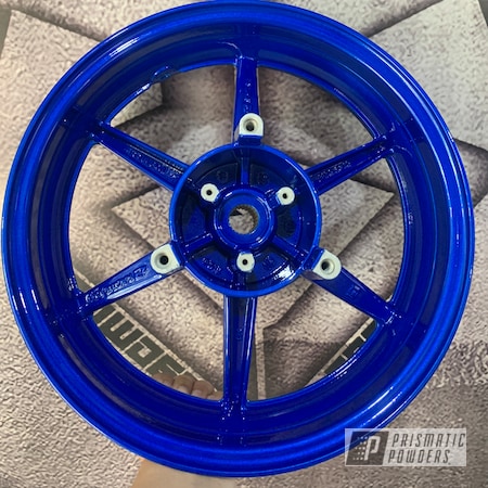 Powder Coating: Clear Vision PPS-2974,Automotive,Prismatic Powders,Illusion Smurf PMB-6909