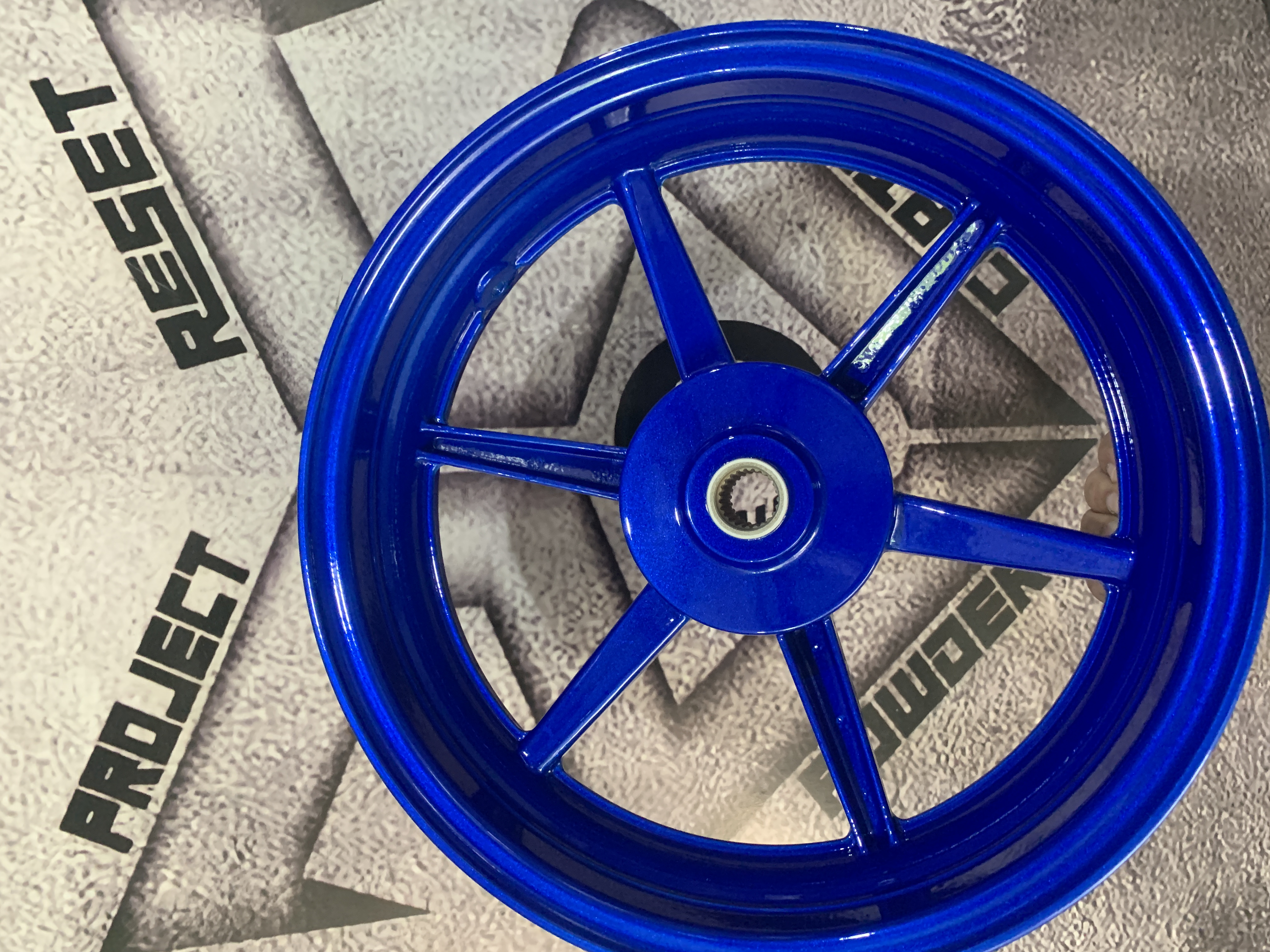 Yamaha Nmax rims Rb6 illusion Smurf-clear vision | Prismatic Powders