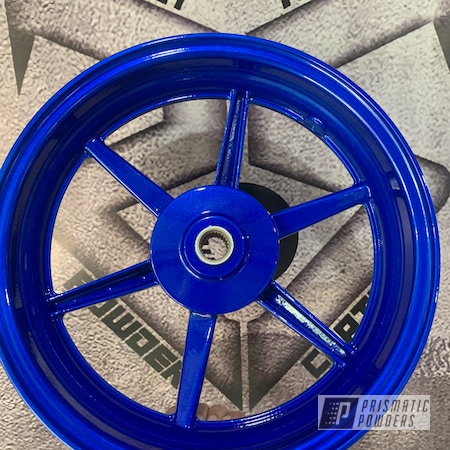 Powder Coating: Clear Vision PPS-2974,Automotive,Prismatic Powders,Illusion Smurf PMB-6909