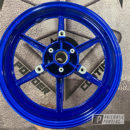 Powder Coating: Automotive,Clear Vision PPS-2974,Prismatic Powders,Illusion Smurf PMB-6909