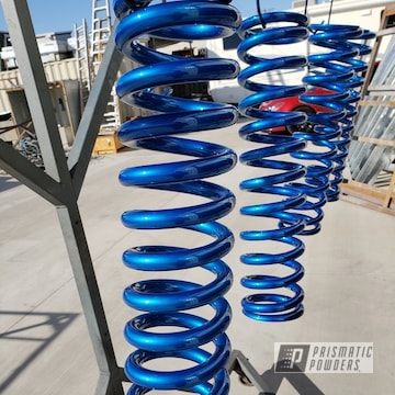 Blue Powder Coated Chevy Duramax Springs