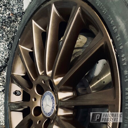 Powder Coating: Wheels,Automotive,Mercedes,AMG,Lazer Bronze PMB-4152