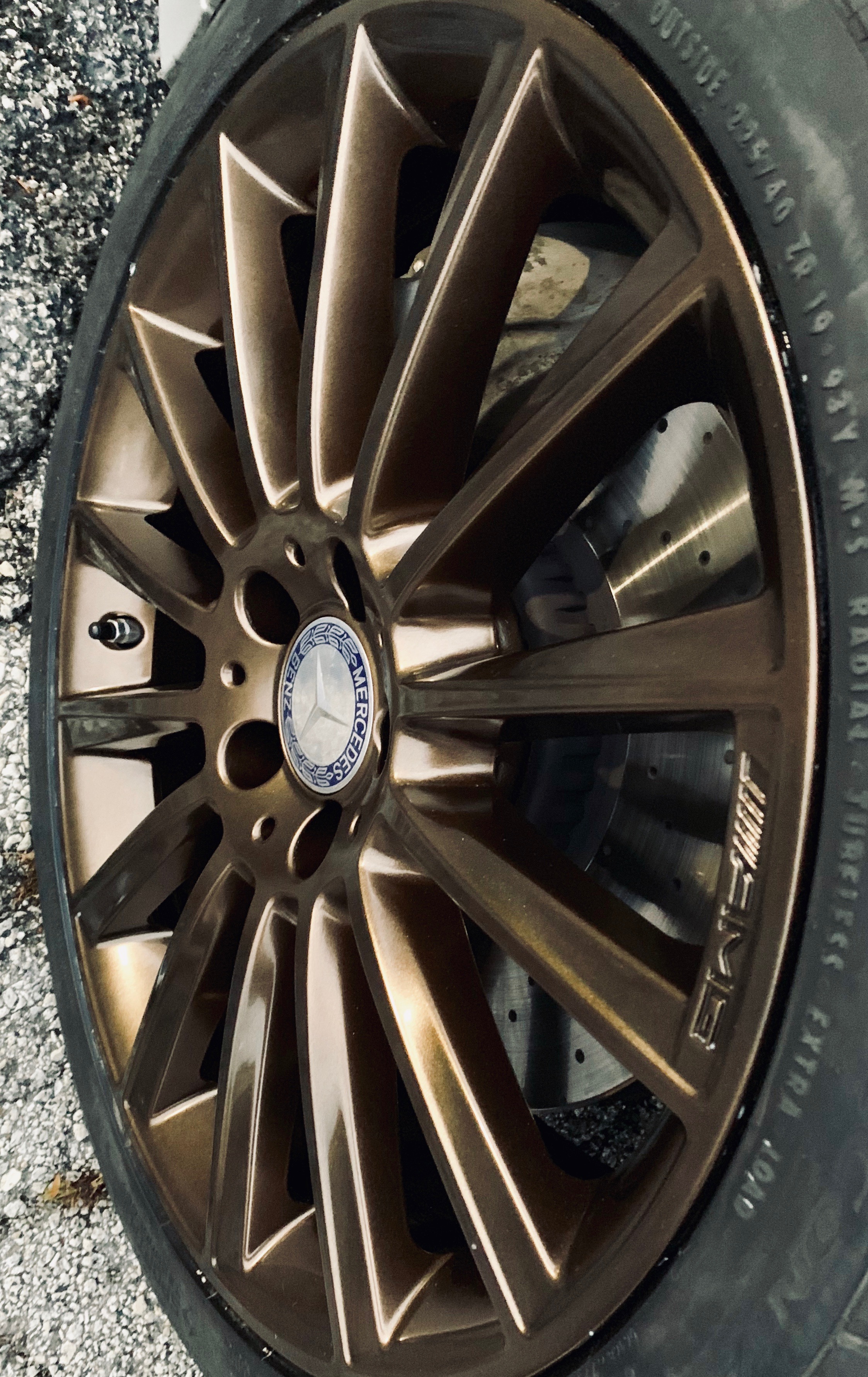 Mercedes Amg Wheels In Lazer Bronze | Prismatic Powders