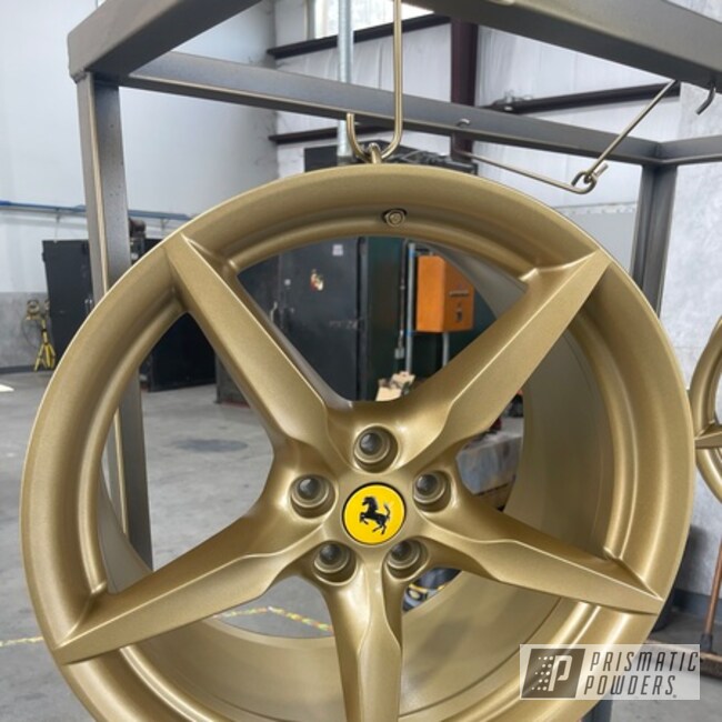 Ferrari Wheels Powder Coated In Ems-0940