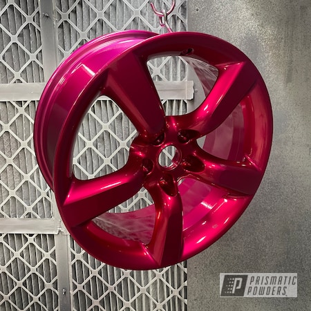 Powder Coating: Wheels,350z,Automotive,Nissan,Rims,Illusion Pink PMB-10046