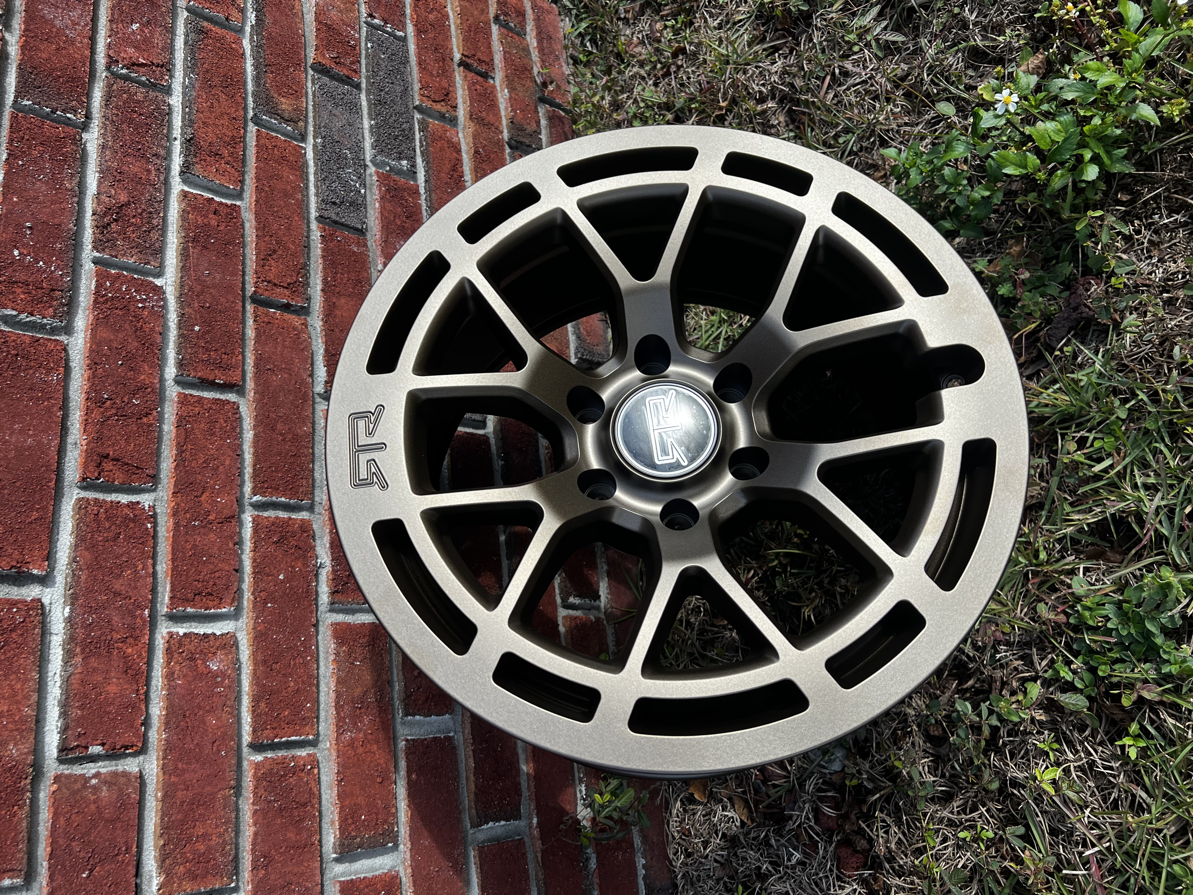 Used Rtr Wheels RTR Wheels finished with a Ct Bronze Finish | Prismatic Powders