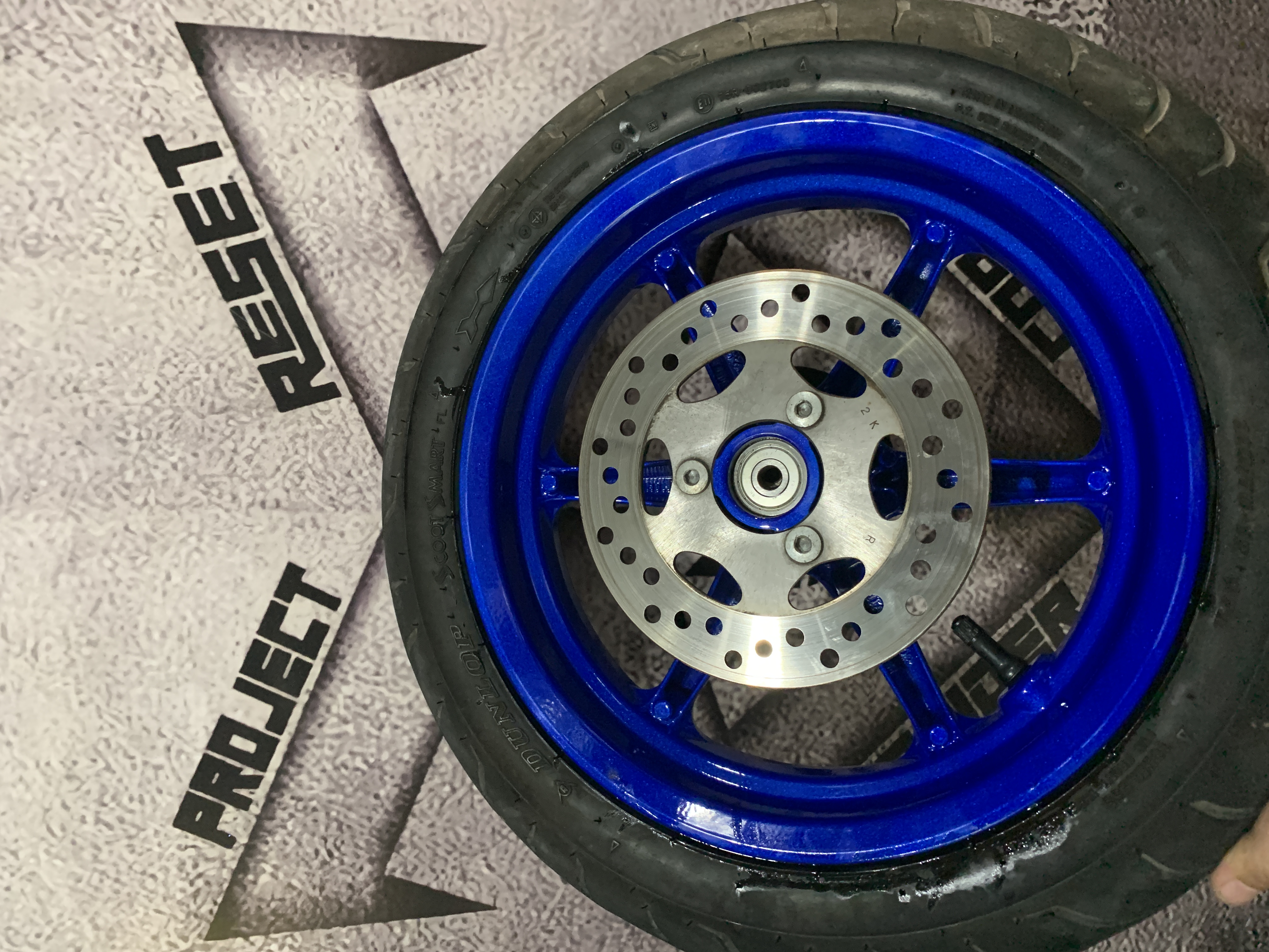 Fazzio Rim Yamaha Fazzio rims in illusion Smurf | Prismatic Powders