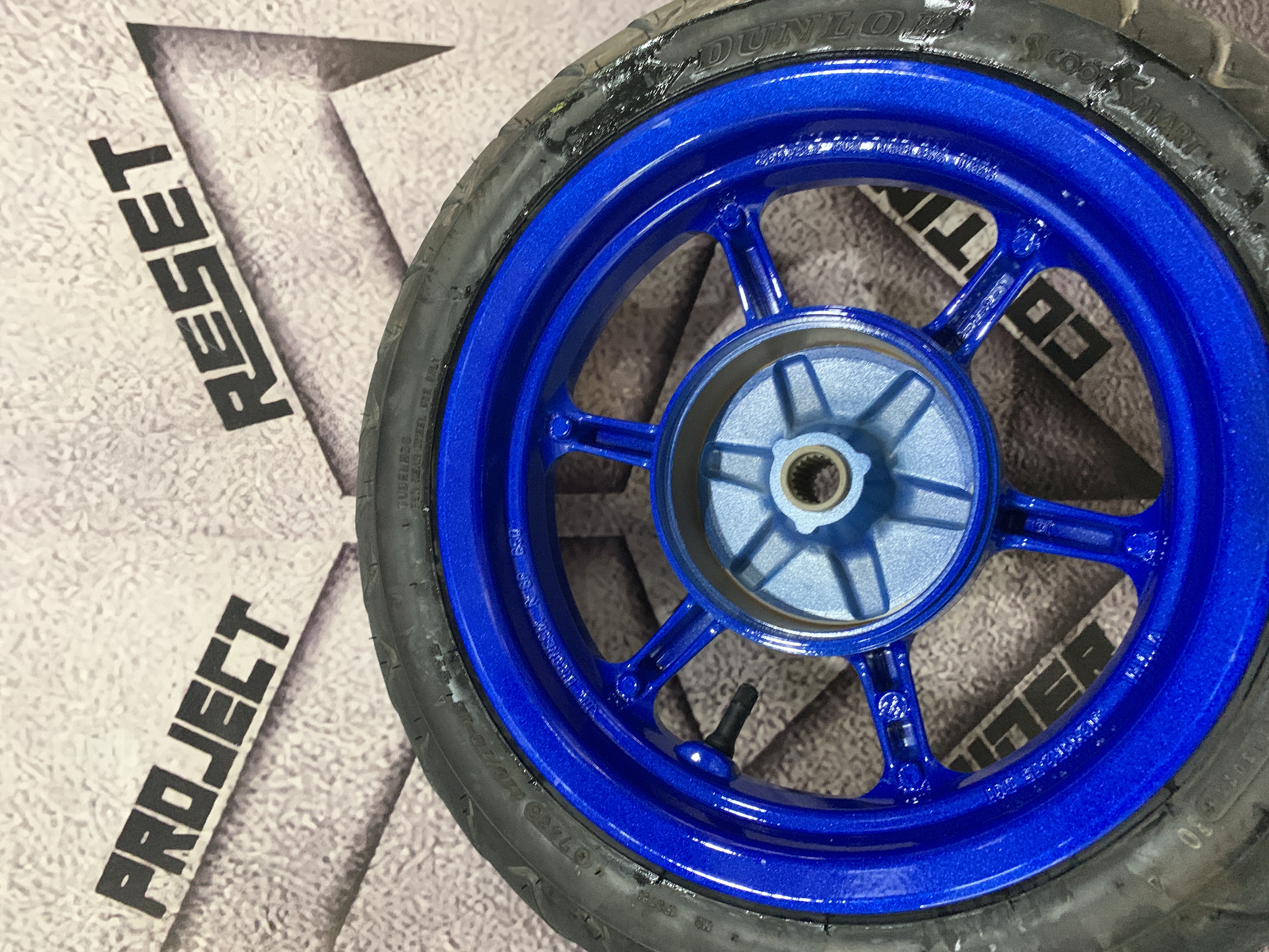 Fazzio Rim Yamaha Fazzio rims in illusion Smurf | Prismatic Powders