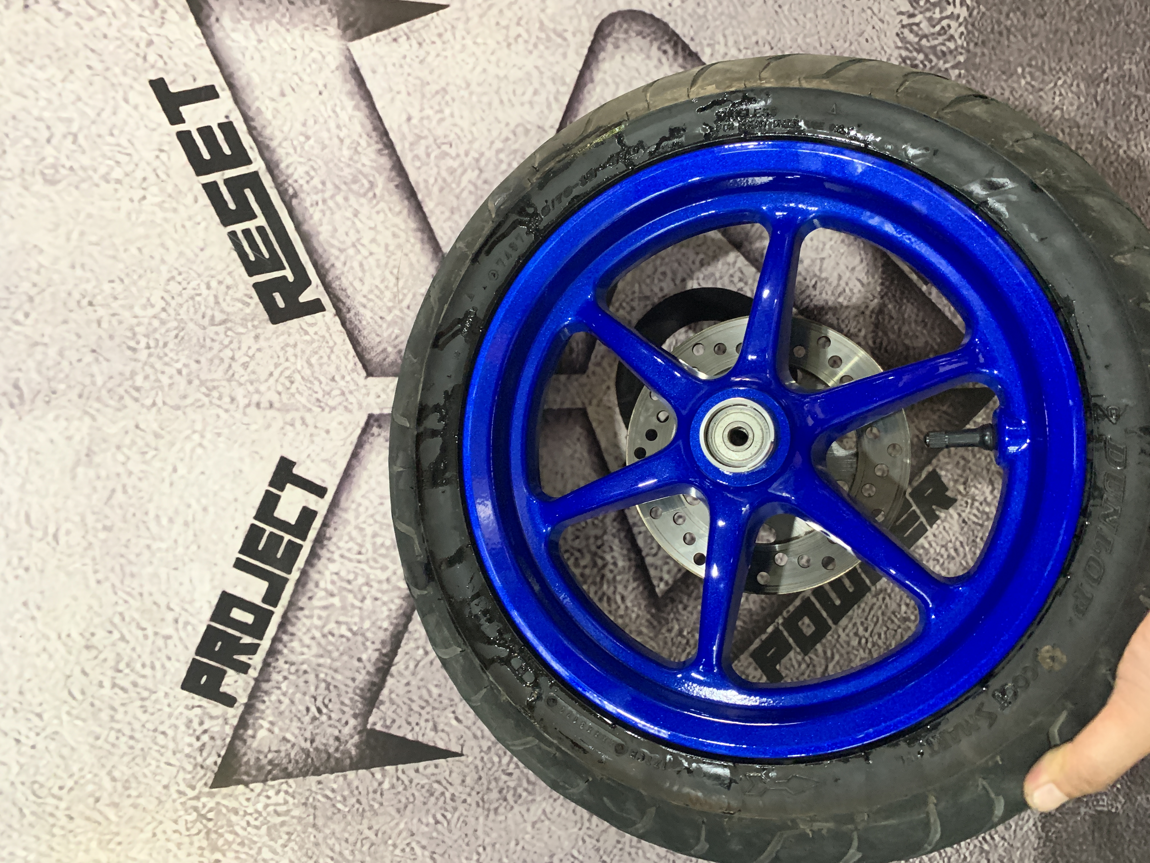 Fazzio Rim Yamaha Fazzio rims in illusion Smurf | Prismatic Powders