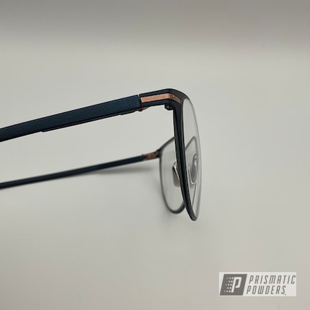 Powder Coating: MATTE MISTY BLUE UMB-5959,Lifestyle,Eye Glasses,Fireside Copper PMB-4934,Eyeglasses