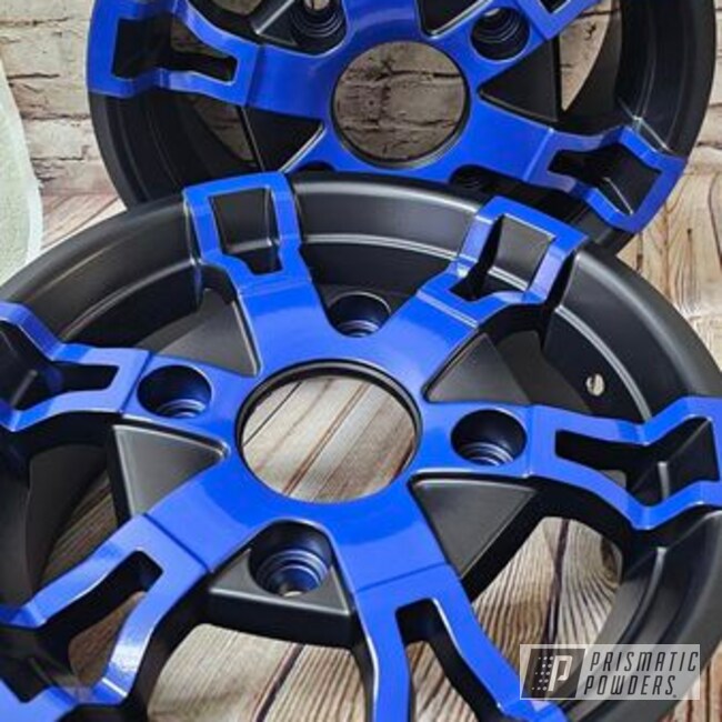 Wheels Powder Coated In Ral-5002 And Uss-1522