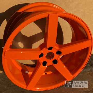 Powder Coated Orange Wheels