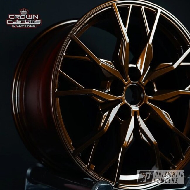Custom Wheels Powder Coated In Clear Vision And Whiskey Bronze