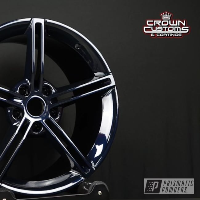 Porsche Taycan Wheels Powder Coated In Clear Vision And Glamour Midnight