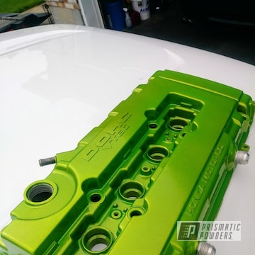Green Powder Coated Dohc Honda Valve Cover