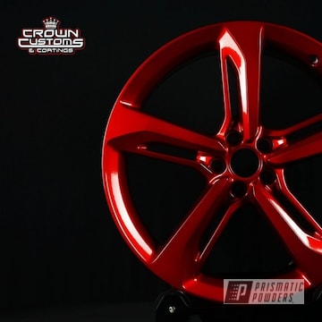 Lollypop Red Audi Wheels