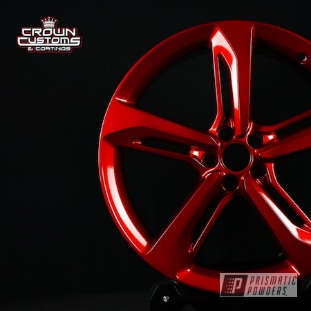 Powder Coating: Wheels,Automotive,Audi Wheels,LOLLYPOP RED UPS-1506,Rims