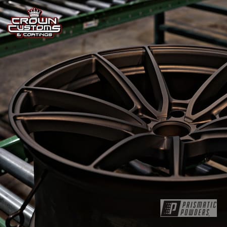 Powder Coating: Aftermarket Wheels,Rims,Two Stage Application,Bronze Chrome PMB-4124,Velgen,Casper Clear PPS-4005,Automotive,Wheels