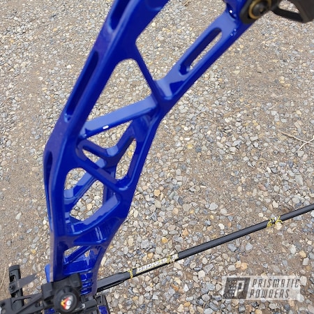 Powder Coating: Compound Bow,Clear Vision PPS-2974,Illusion Blueberry PMB-6908,Bow