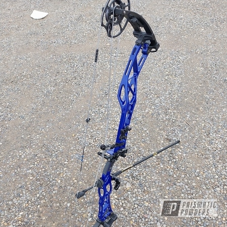 Powder Coating: Compound Bow,Clear Vision PPS-2974,Illusion Blueberry PMB-6908,Bow