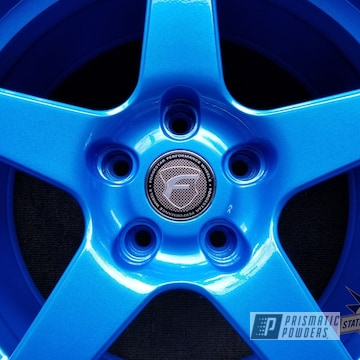 Powder Coated Blue Forgestar Performance Wheels