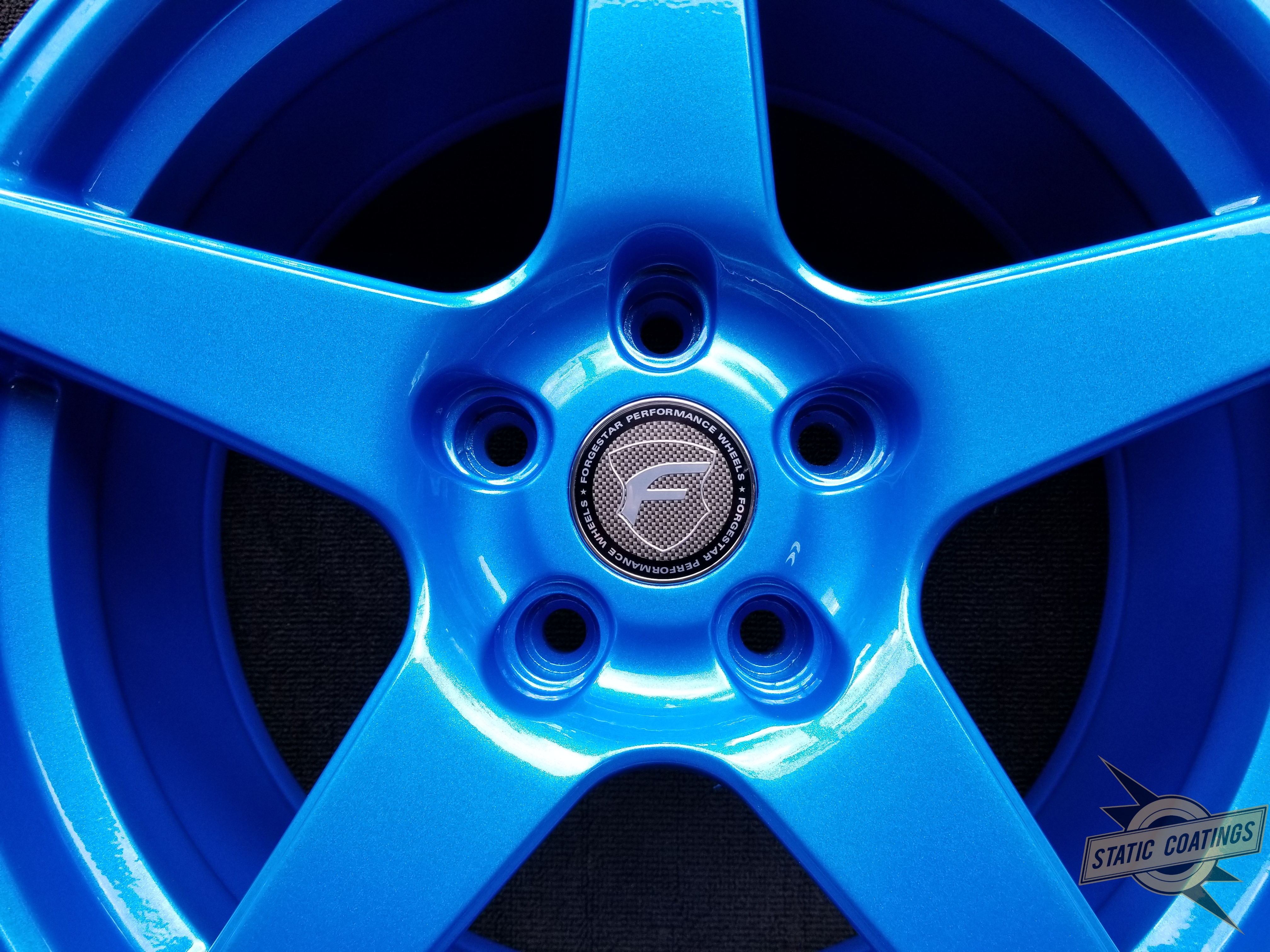 Forge Blue Rims Forgestar Wheels In Illusion Lite Blue And Clear Vision | Prismatic Powders